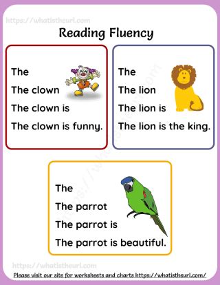 Free Reading Fluency Worksheets Your Home Teacher