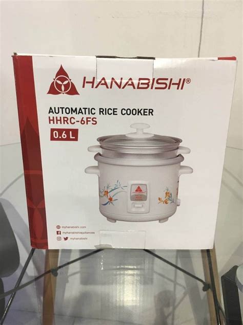 Hanabishi 0 6L Automatic Rice Cooker With Steamer HHRC 6FS On Carousell