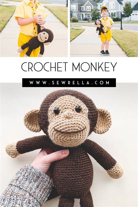 Crochet Happy Monkey Sewrella Crochet Monkey Crochet Monkey