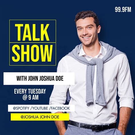 TALK SHOW FLYER Template | PosterMyWall