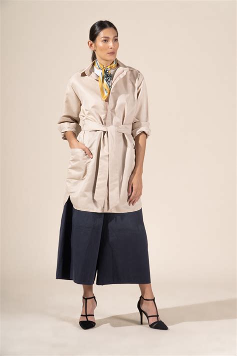 Lily In Nude Protective Outerwear Trench Coat Atelier Debbie Co