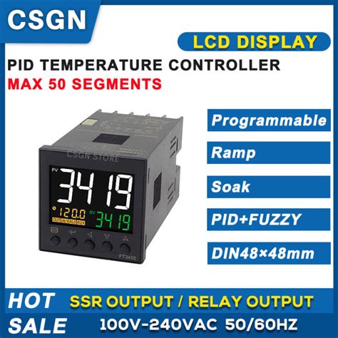 Uehvivjv Kiln Furnace Oven Pid Temperature Controller Max 50 Segments