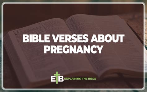 Bible Verses About Pregnancy Explained Explaining The Bible