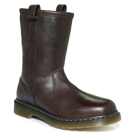 Dr Martens Idris Rigger Boots In Brown For Men Dark Brown Lyst