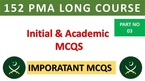 152 PMA LONG COURSE TEST PREPARATION ACADEMIC TEST MCQS IMPORTANT