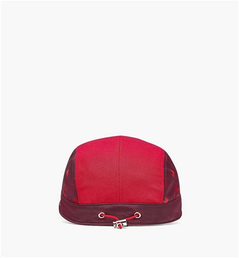 One Size Faux Fur Camp Cap Red Mcm ®sg