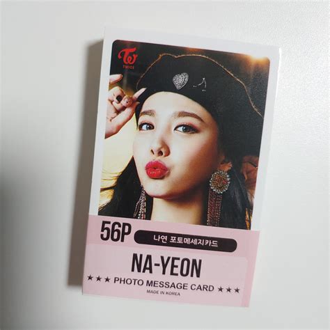 Na Yeon Nayeon Twice Photo Message Card Pcs New Instagram Photo Card