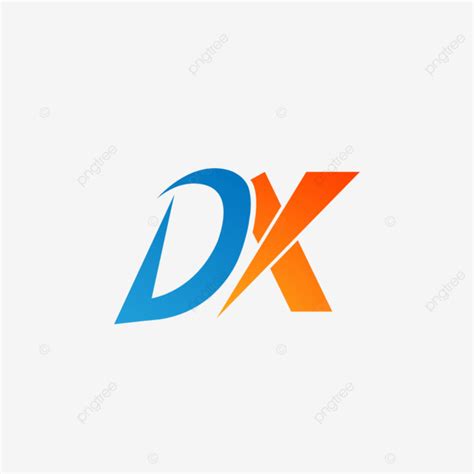 Logotipo Inicial De Letra Dx Con Vector De Tipografía Empresarial