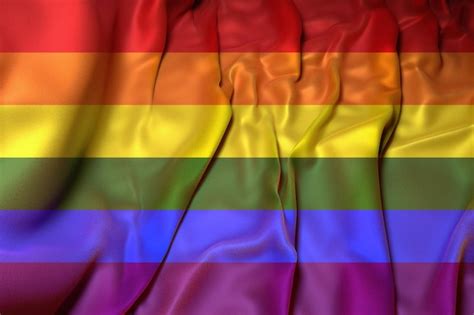 Premium Photo 3d Illustration Of Gay Pride Flag On Wavy Fabric
