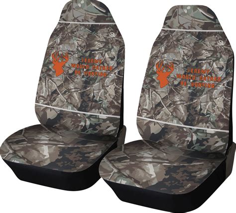 Hunting Camo Car Seat Covers Set Of Two Personalized Youcustomizeit