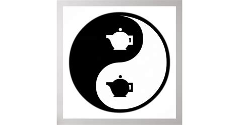 Yin Yang Tea Poster Zazzle