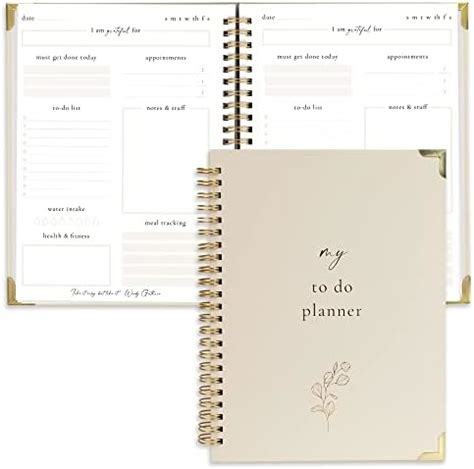 Amazon Aesthetic To Do List Notebook Planner Simplified Undated