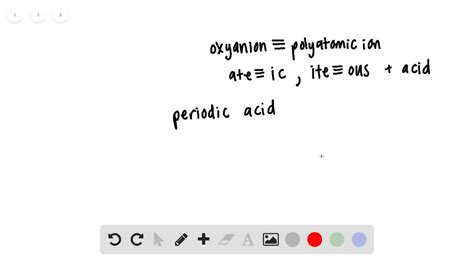 SOLVED: Write the formula for periodic acid formula: HsIO6