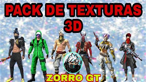 Super Pack De Texturas D Para Free Fire Actualizado Ropa Emotes Armas