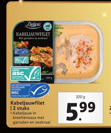 Kabeljauwfilet 2 Stuks 320 Gram Aanbieding Bij Lidl