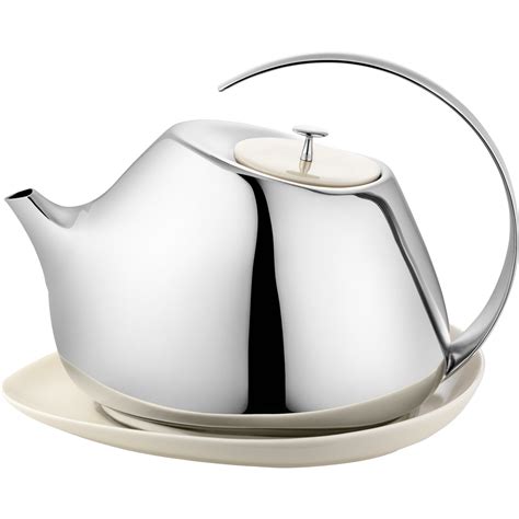 Georg Jensen Helena Teapot With Coaster Tea Pots Modern Tea Pot