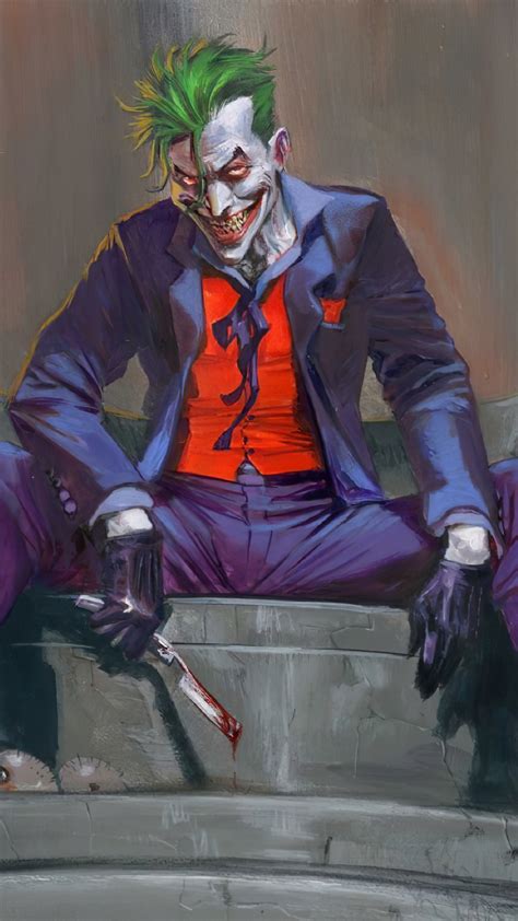 2160x3840 Joker Sitting Sony Xperia Xxzz5 Premium Hd 4k Wallpapers