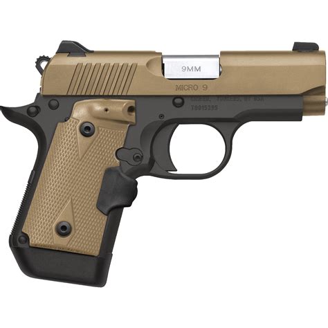 Kimber Micro 9 Desert Tan Lg 9mm 315 Wcrimson Trace Lasergrips Semi