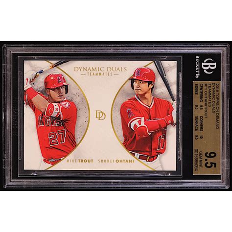 Shohei Ohtani Rc Mike Trout Topps On Demand Dynamic Duals