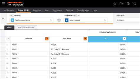 Onesource Tax Provision Australia Thomson Reuters