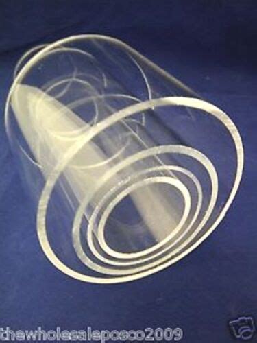 Clear Plastic Acrylic Perspex Pmma Tubes Pipe Mm Mm Long