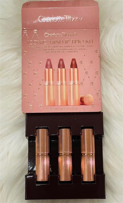 Charlotte Tilbury Iconic Mini Lip Trio Lipstick Beauty Personal Care