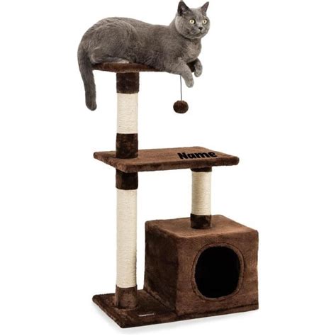 Arbre Chat Arbre Grimper Griffoir Pour Chat Hauteur Cm Marron