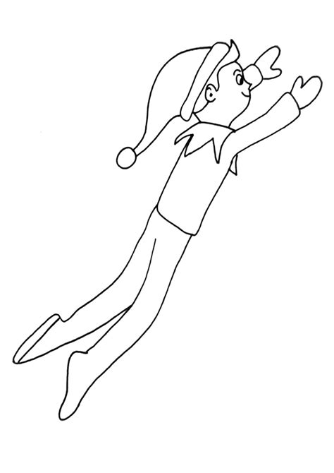 Free Printable Elf On The Shelf Coloring Pages Tulamama