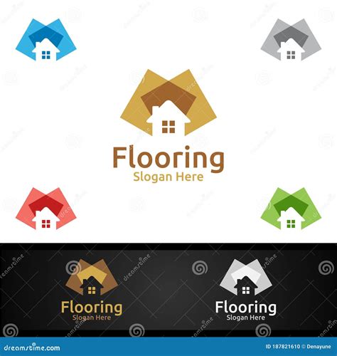 Flooring Logo For Parquet Wooden Or Vinyl Hardwood Granite Title Design