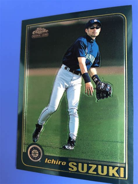 Yahooオークション 2001 Topps Chrome イチロー ルーキーカード マ