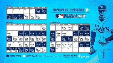 Tampa Rays 2024 Schedule