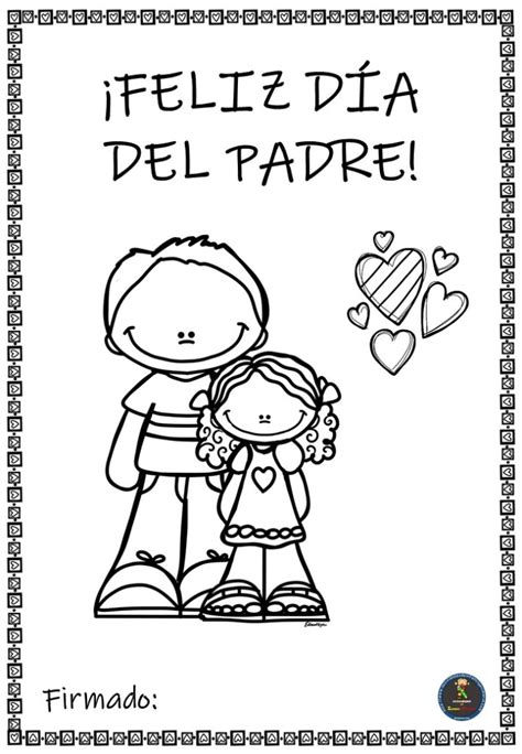 Tarjetas Para Colorear Para El Día Del Padre