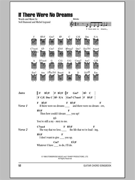 If There Were No Dreams By Neil Diamond Guitar Chords Lyrics Guitar