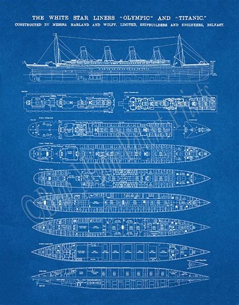 R.M.S. Titanic Poster Titanic Schiff Titanic Poster | Etsy