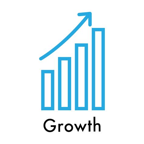 Growth Chart Line Icon Business Concept Infographic Sign Png Png