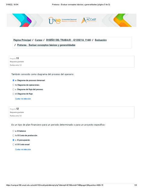 Pretarea Evaluar Conceptos Básicos Y Generalidades Página 3 De 3 Pdf