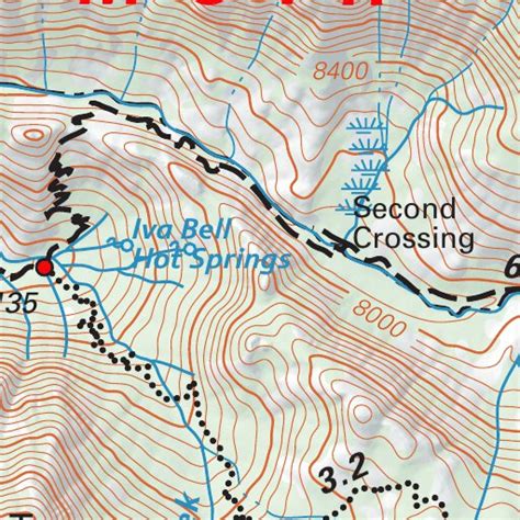 John Muir Trail Map 6 By Tom Harrison Maps Avenza Maps