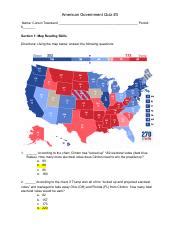 American Government Electoral Process Quiz Overview Course Hero