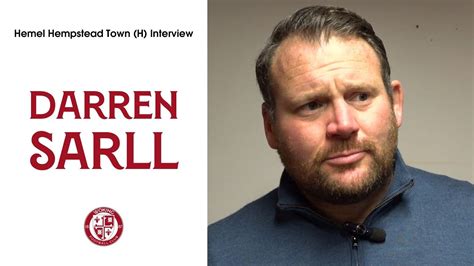 Darren Sarll Interview Woking 2 0 Hemel Hempstead Town Youtube