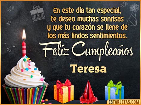 Feliz Cumplea Os Teresa Im Genes Tarjetas Y Mensajes