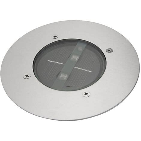 Solar LED Bodeneinbaustrahler 8er SET für Außen Edelstahl rund Ø14cm IP67