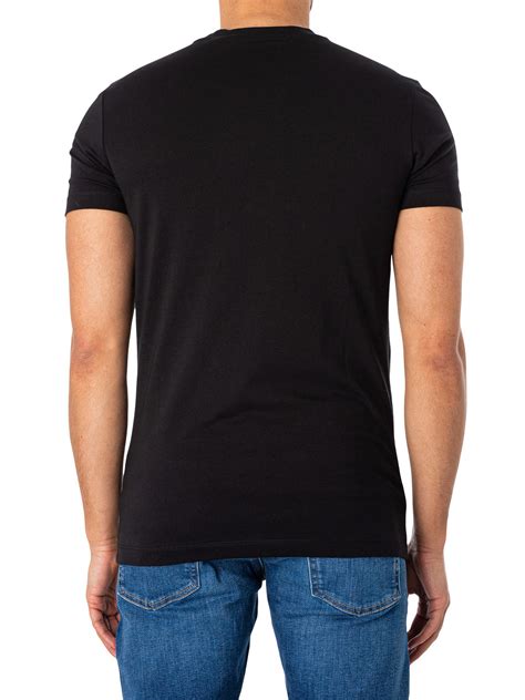 Calvin Klein Jeans Core Monologo Slim T Shirt Black Standout