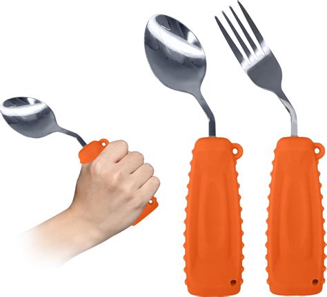 Ehucon Adaptive Utensilsweighted Angled Silverware