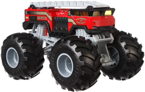 Hot Wheels Monster Trucks 1 24 Scale Alarm 2 Vehicle Walmart