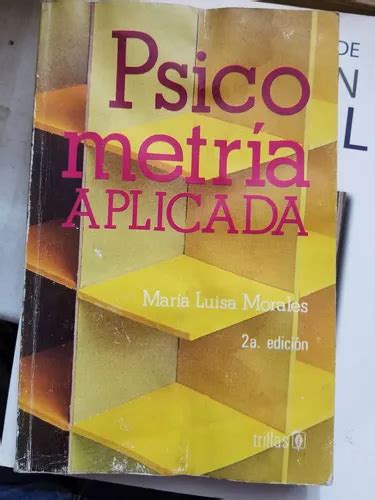 A Psicometr A Aplicada Mar A Luisa Morales Mercadolibre