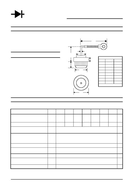 PFW2500 datasheet(1/2 Pages) WTE | 25A 1/2 FLAG LEAD PRESS-FIT DIODE