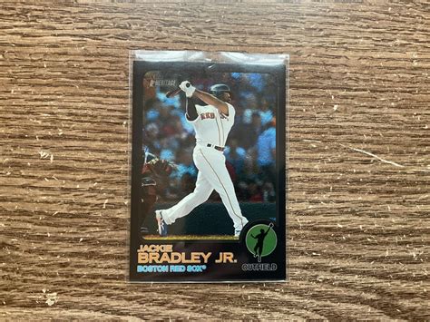 Mavin 2022 Topps Heritage High Number Jackie Bradley Jr Chrome Black