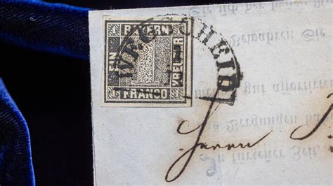 Schwarzer Einser Erste Deutsche Briefmarke F R Euro Versteigert