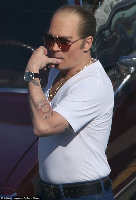 Johnny Depp Kisses Amber Heard On Black Mass Set For James Whitey