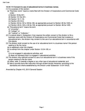 Fillable Online Le Utah Title 13 Chapter 34 Part 1 Section 105 Utah